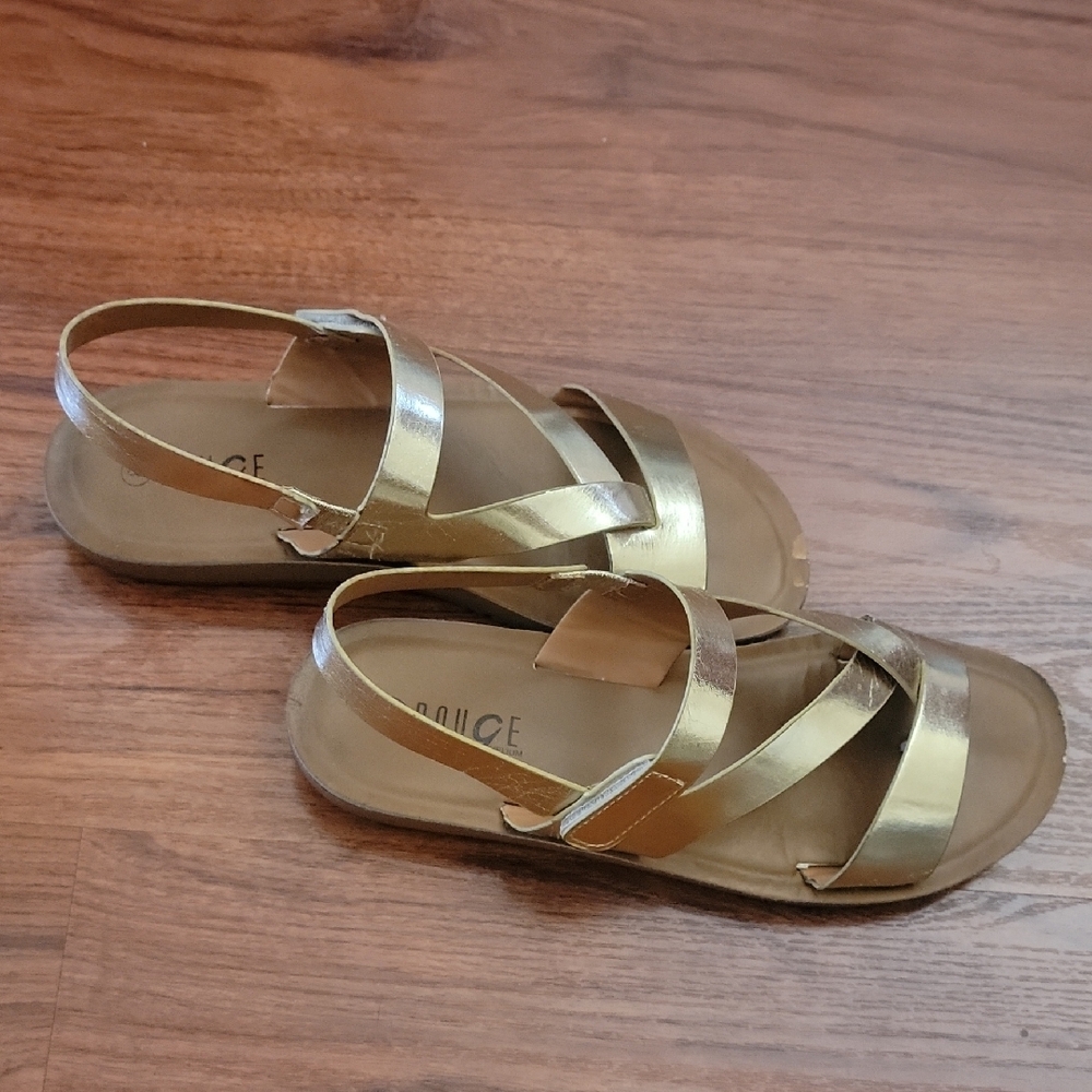 🪁Gold Strappy Sandals - Picture 3 of 5